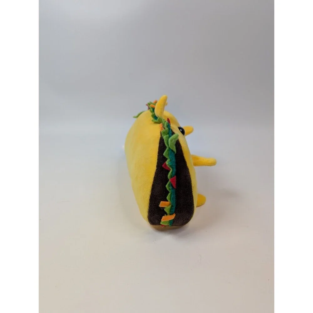 Exploding Kittens Tacocat Plush 10” Taco Cat Stuffed Animal Yellow 2018
